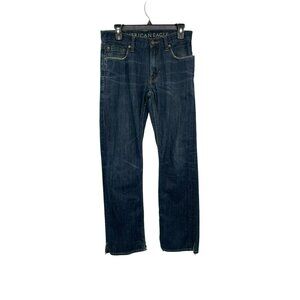 American Eagle Original Straight Jeans Mens 29x32 Used *bottom hems are split